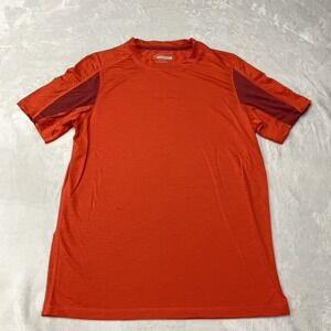 Ibex Merino Weightless Wool‎ Orange T Shirt Hiking Merino Base Layer Mens S